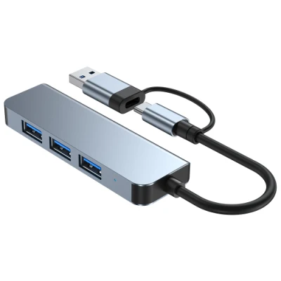 Nouvelle arrivée deux-en-un Tpyec Hub 4in1 USB3.0 Splitter Station d'accueil pour ordinateur portable